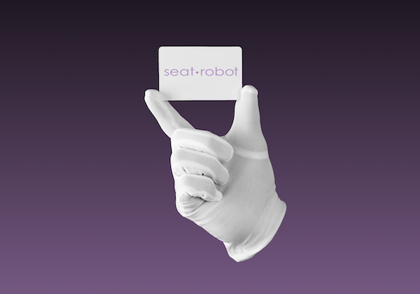 White gloved hand
